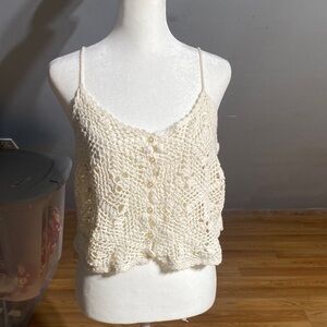 American Eagle Crochet Top